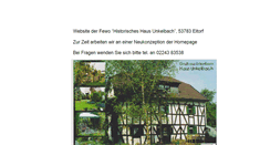 Desktop Screenshot of ferienwohnung-eitorf.de